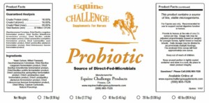 Probiotic Label