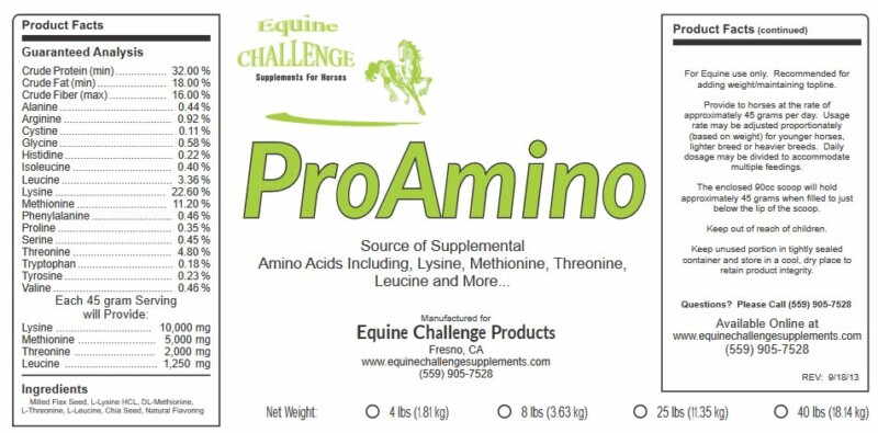 Amino Acid Pro Amino Label