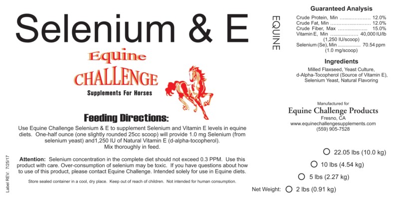 Selenium & E Horse Supplements