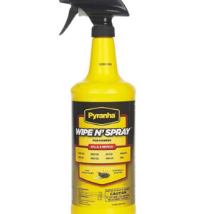 Pyranha Fly Spray, Fly Spray, Fly Spray for Horses, Pyranha Zero-Bite, Pyranha Wipe and Spray, Pyranha Nulli-Fly (Pyranha Wipe & Spray Oil Base, 32oz)