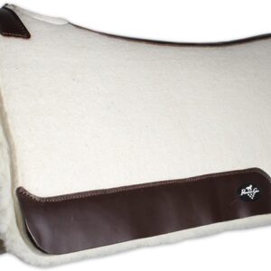 Professional's Choice 100% Steam-Pressed Saddle Pad | Wither Relief and Helps to Protect Against Pressure Points | Soft Fleece Bottom | 31" x 32" | 1 1/4" Felt | Tan