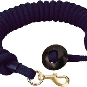 Weaver Leather Rounded Cotton Lunge Line, Navy, 3/4" x 25'