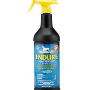 Farnam Endure Sweat-Resistant Fly Spray for Horses, Lasts Up to 14 Days, Protects Against Flies, Gnats, Mosquitoes, Ticks & Lice, 32 oz.