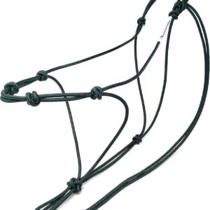 4 Knot Horse Rope Training Halter - 3/16" (5mm) Very Thin! Stiff Polyester Rope