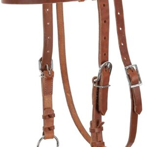 Showman Argentina Cow Leather Side Pull w/Rope Nose