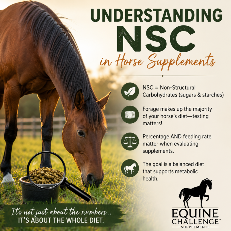 Understanding NSC in horse supplements for metabolic health