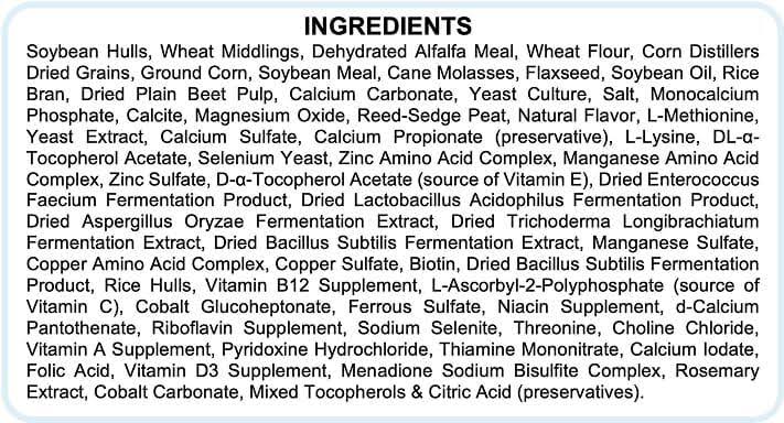 Horse Nutrition Labels